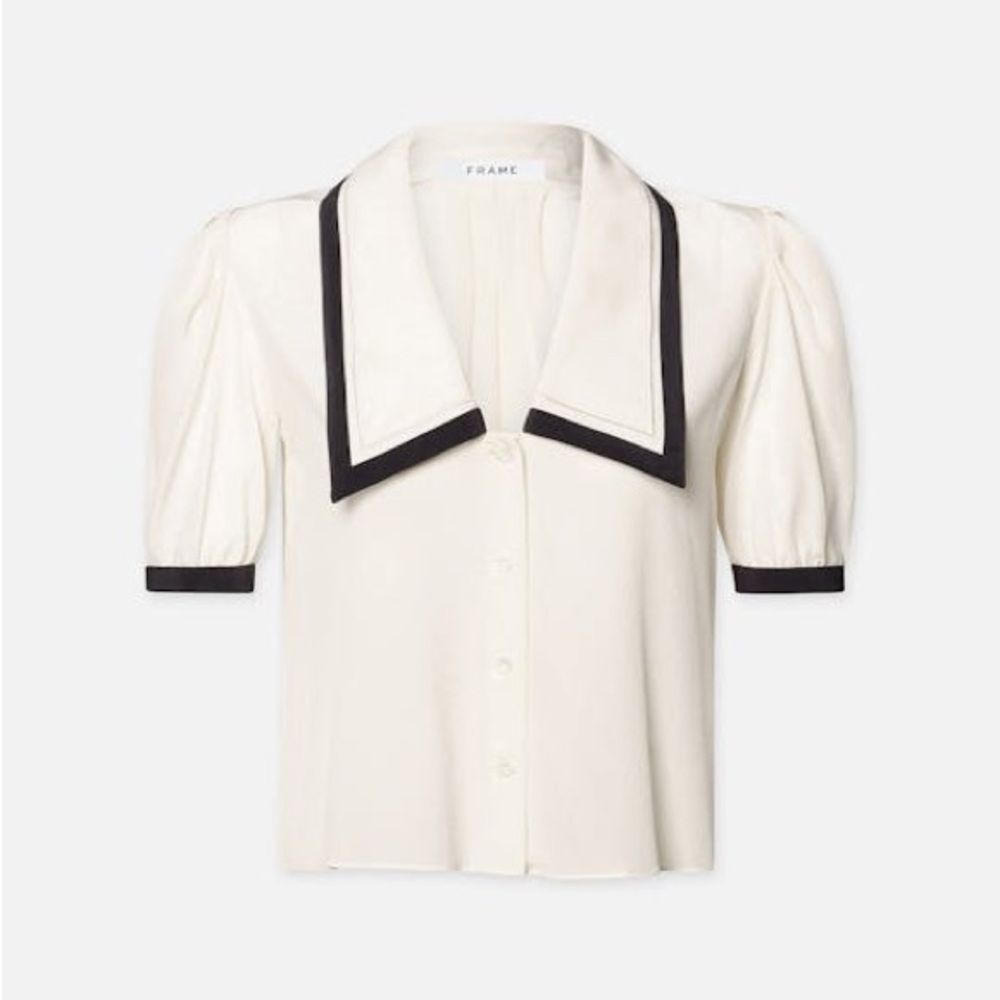 Frame Silk Sailor Blouse